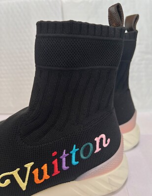 LOUIS VUITTON Auth AfterGame Line Socks Sneakers Stretch - Main Image