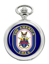 USS America LHA-6 Pocket Watch