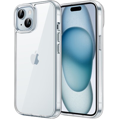 JETech Case for iPhone 15 Plus 6.7-Inch, Non-Yellowing Shockproof Bumper Cover