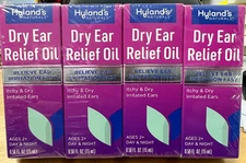 Pack of 4 Hyland's Naturals Dry Ear Relief Oil, 0.5 fl oz