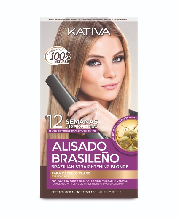 Kativa Kit Lissage Brésilien Cheveux Clairs Blonde Sans