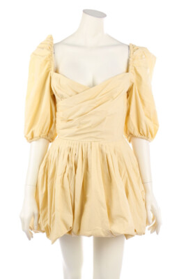 JULI TOO Cocktailkleid Kleid Abendkleid Drapierung S créme NEU