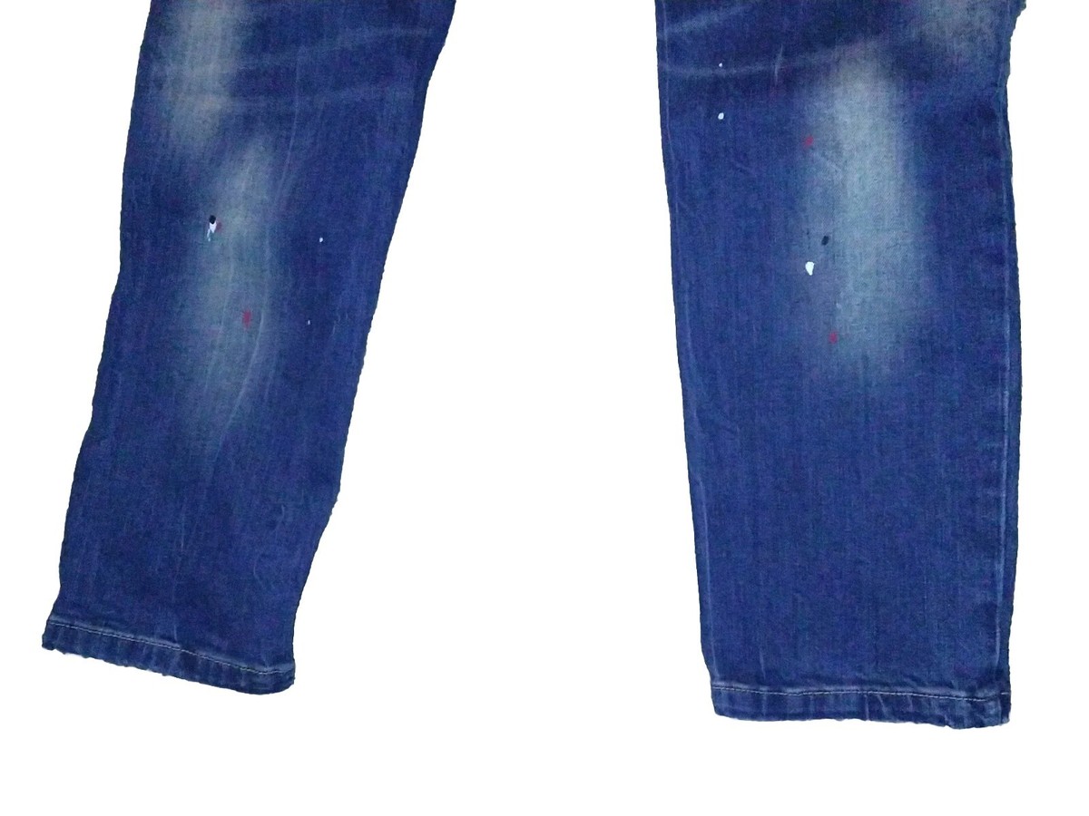 DSQUARED2 NEW RIDER JEAN LONG CROTCH TIGHT BOTTOM MILANO