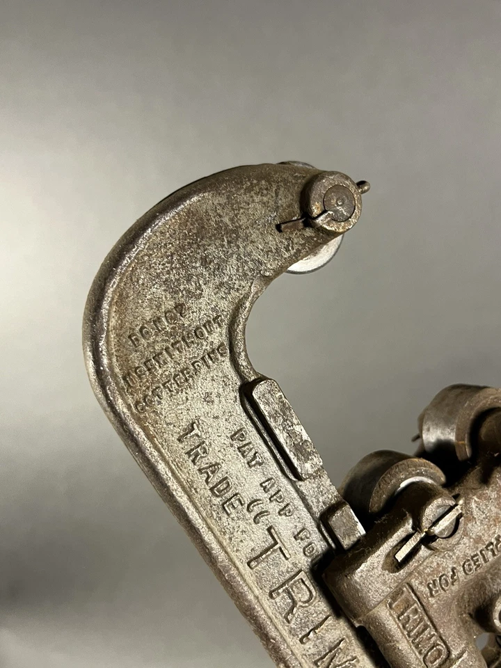 Vintage Trimo Mfg. No. 2 Pipe Cutter Size 1/4"- 2" Shop Tools Trimont Roxbury MA - Image 3 of 4