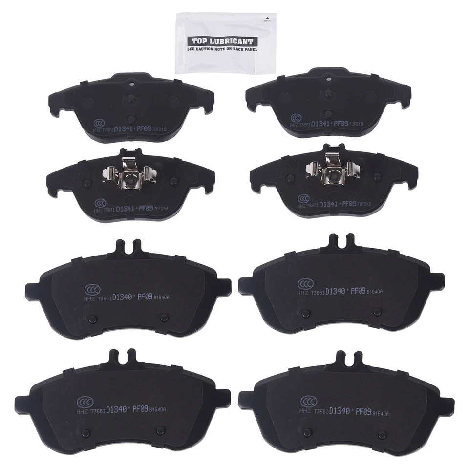 Pastillas de freno delanteras y traseras de cerámica para MERCEDES-BENZ C250 C300 D1340 D1341 8 PIEZAS Foto 2 de 4