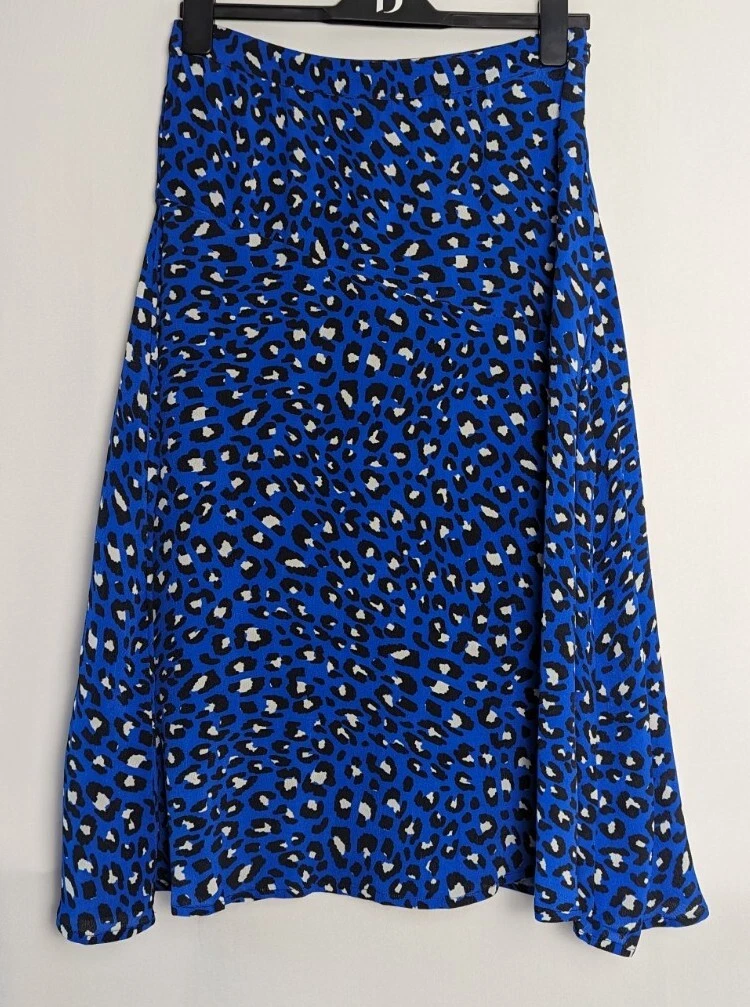 Leopard print midi hot sale skirt size 18