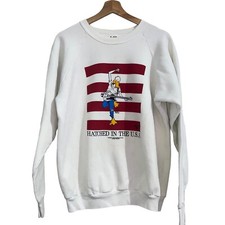 Vintage 80s The Sitting Duck Hatched In The USA Sweater Crewneck Mens XL
