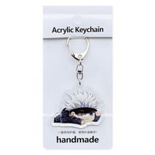 Jujutsu Kaisen Satoru Gojo Fashion Keychain Key Pendant Collection Keyring Gift