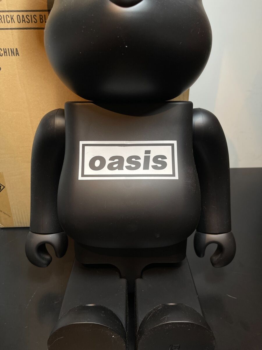 Oasis Be@rbrick 1000% Rubberized Black Version Medicom Japan Bearbrick Rare
