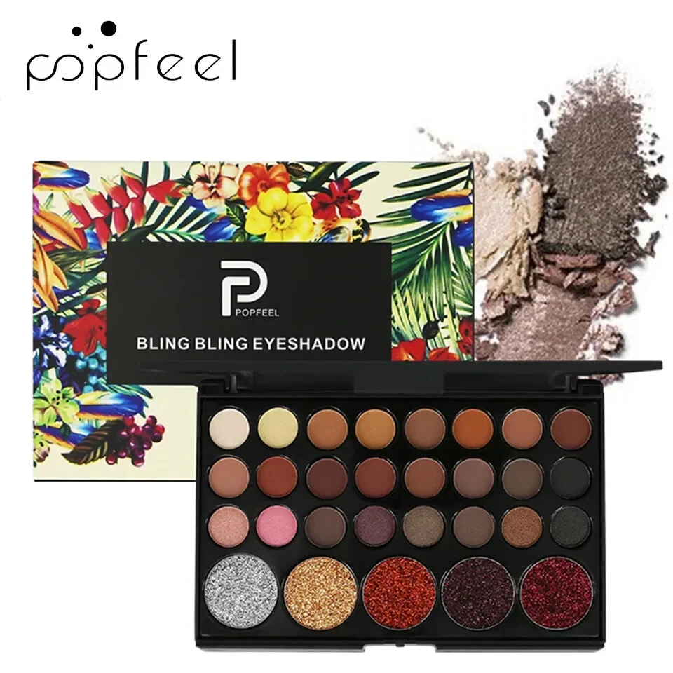 29 Color Glitter Eye Shadow Palette Minerals Pigment Powder Eyeshadow Pallete - Image 3 of 4