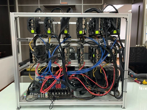 12 GPU MINING RIG ETHEREUM / BTC CRYPTO ********NO GPU'S******* !!!!!!!