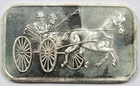 Horse Drawn Carriage SilverTowne Mint Winchester Indiana .999 Silver Bar 1 oz