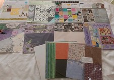 Huge Lot Of Scrapbook 12x12 Paper Pads  Sheets 265 total sheets      /699