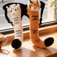 2 Pieces White Tiger Stuffed Well-Crafted Stuffed Creature Cuddly for Playtime