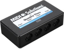 MIDI Solutions MultiVoltage Quadra Thru 1-in 4-out MIDI Through Box