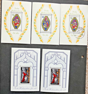 GERMANY - Collection Stamps -Christmas Mini Pane Souvenir Stamps- MNH