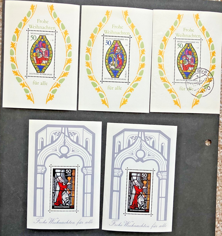 GERMANY - Collection Stamps -Christmas Mini Pane Souvenir Stamps- MNH