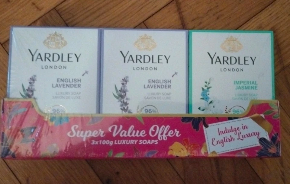 Pack 3 savons yardley luxury soap lavande et jasmin - Photo 1/1