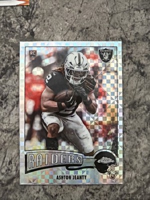 Topps 2025 Chrome Rookie Ashton Jeanty Silver Xfractor Raiders #1975-20 NFL