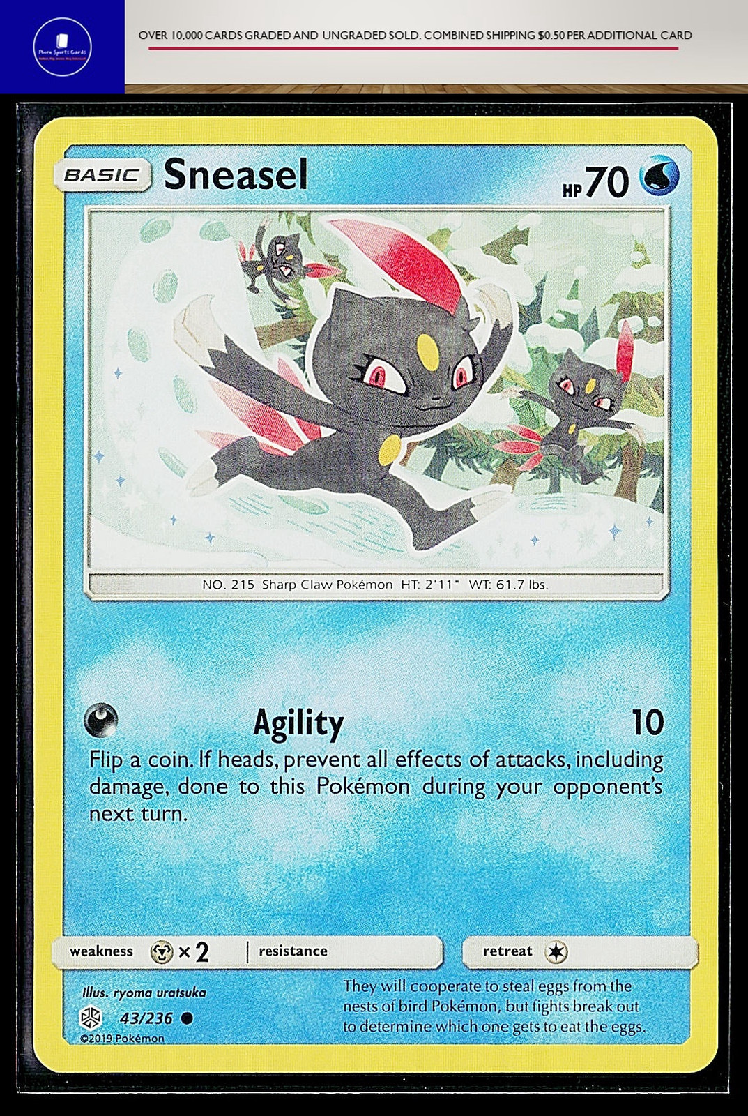SM - Cosmic Eclipse Sneasel #43/236 Common