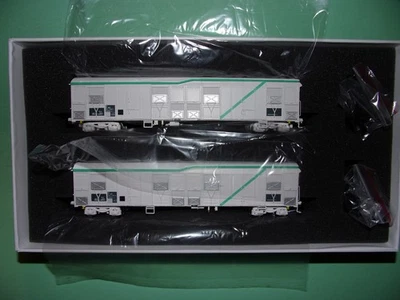 LS MODELS coffret 2 wagons couverts longs gris MW1610 NEUF et RARE - Photo 1/4