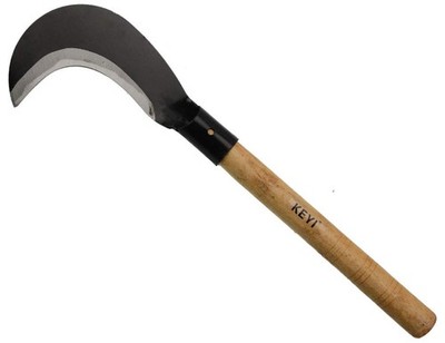 King of The Sickle - Clearing Tool, Manganese Steel Blade/Hardwood Handle Han...