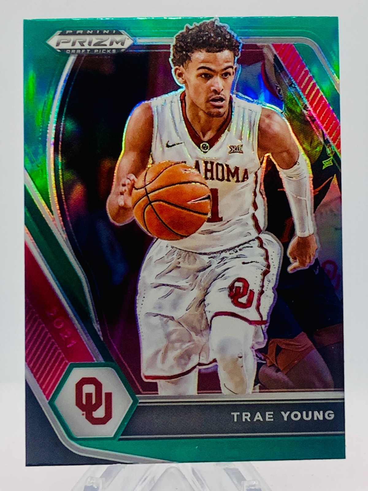 2021-22 Panini Prizm Draft Picks - Trae Young #78 Green Prizm