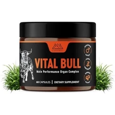 Lonvera Vital Bull Beef Organ Supplement for Men – Grass Fed Organs 60 count