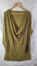 Eileen Fisher 100% Baby Alpaca Chartreuse Cow...