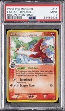 2006 POKEMON EX HOLON PHANTOMS #11 LATIAS-REVERSE FOIL PSA 9