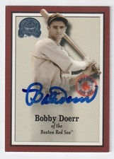 BOBBY DOERR Signed 2000 Fleer Greats of the Game Card #35 HOF Autograph