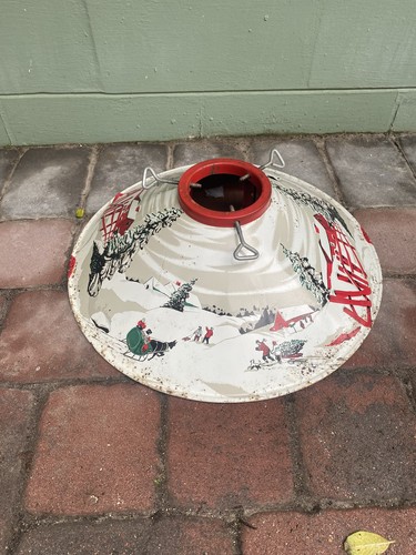Vintage Christmas tree stand metal 20
