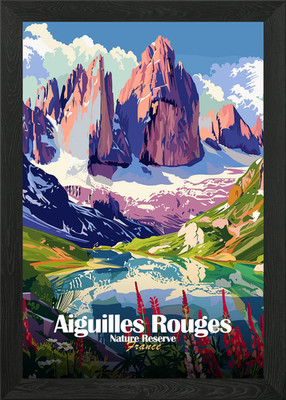 Aiguilles Rouges Nature Reserve Fra Framed Wall Art Poster Canvas Print Picture