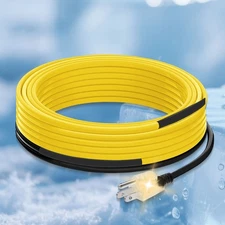 15 Ft Pipe Heat Cable for Water Pipe Freeze Protection