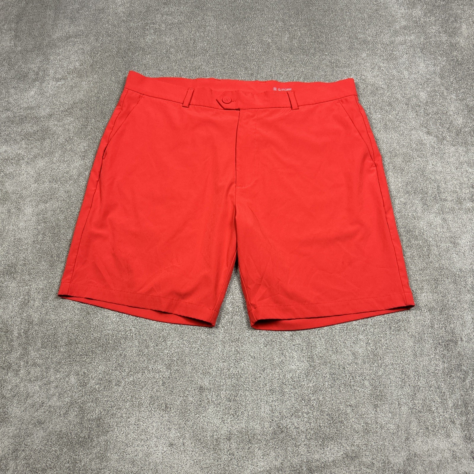 G/Fore Maverick 4-Way Stretch Performance Golf Shorts Mens 38 x 8 Lava Red