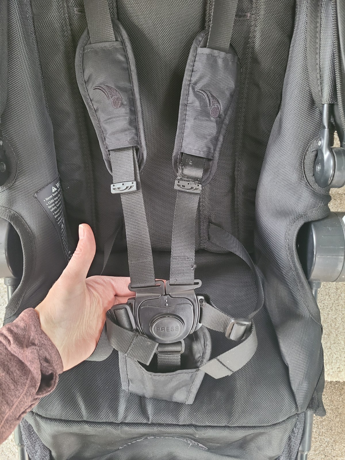 Complete Baby Jogger City Select seat ALL BLACK  / BLACK FRAME. GUC!