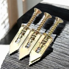 24Pcs Self-Drilling Drywall 12 Anchors & 12 Screws Kit For Fixings Plasterboard