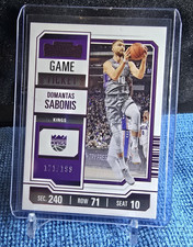 Domantas Sabonis 2023-24 Panini Contenders Pink /199 Game Ticket #91 Kings