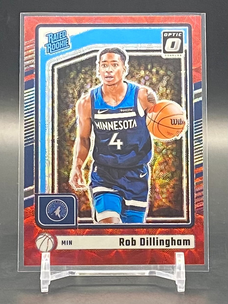 2024-25 Panini Donruss Optic Rob Dillingham Rated Rookie Red International #259