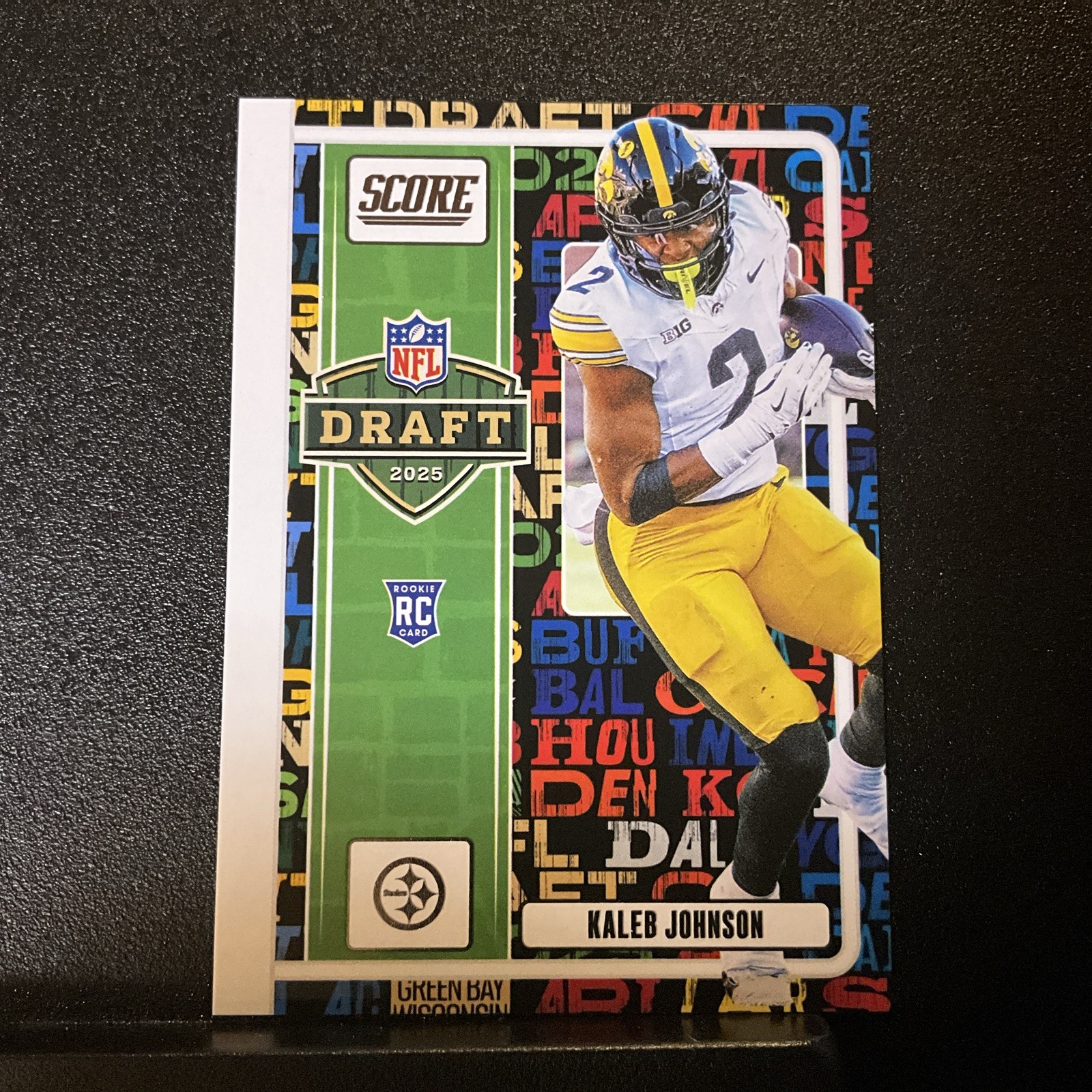 #1,550 2025 Panini Score Kaleb Johnson (RC) NFL Draft #14 Pittsburgh Steelers