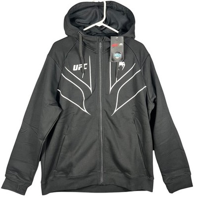 Venum UFC Fight Night 2.0 Hoodie Men XL Black Full Zip  Sweatshirt NWT