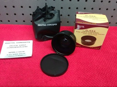 Vtg Digital Concepts Telephoto Lens 0.45X Wide Angle W/Macro High Definition