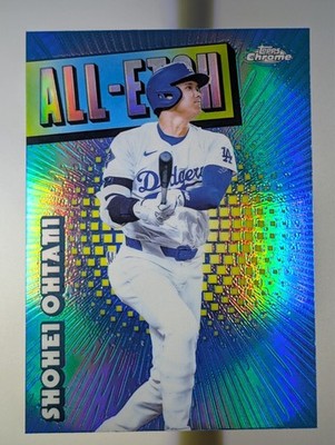 Shohei Ohtani 2025  Topps Chrome All-Etch #CAE-1 Dodgers MLB MVP Blue Refractor