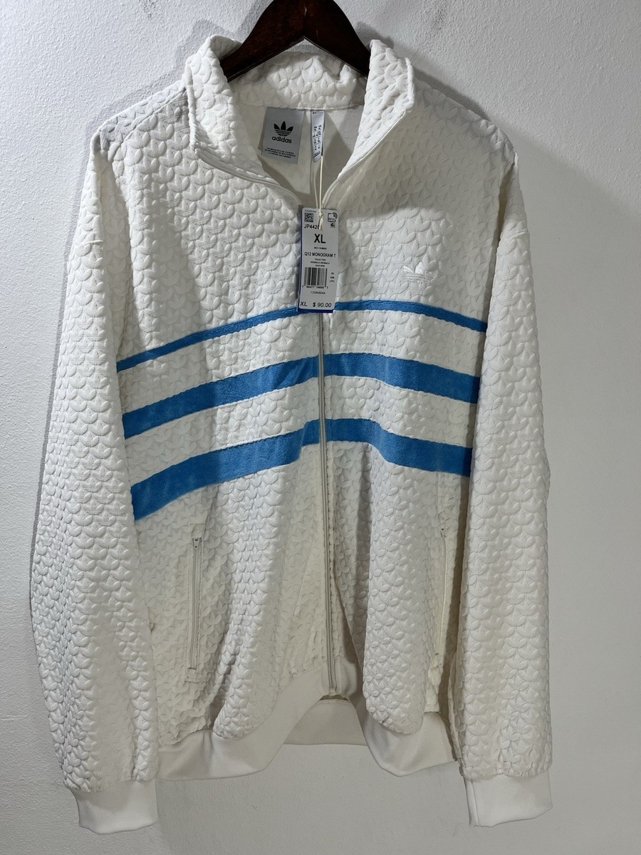 Adidas Originals Q12 Monogram Track Jacket Cloud White Full-Zip