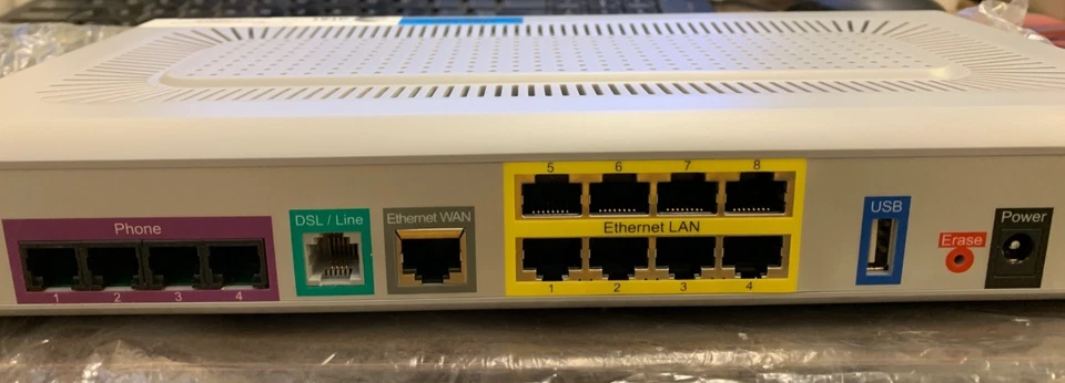 AT&T 250AE: U-Verse Business Voice Phase II w/ 8 Ethernet LAN, USB, 6 Lines -Slv - Image 2 of 2