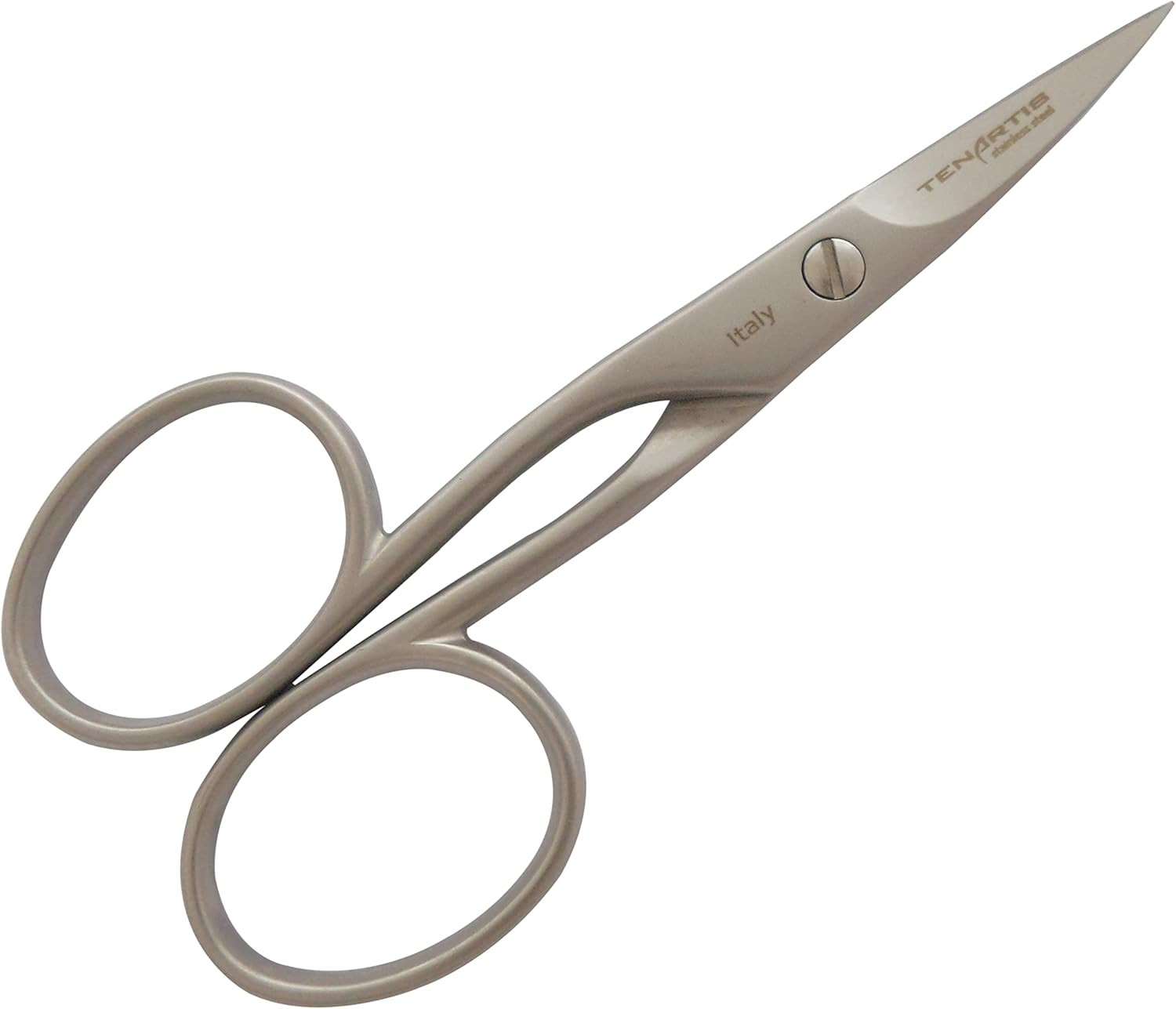 Forbicine Professionali Mancini Tenartis Acciaio Inox Sabbiato 9cm