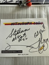 July 18, 2001 Indiana Fever Stephanie McCarty #22 White Autograph WNBA Nike