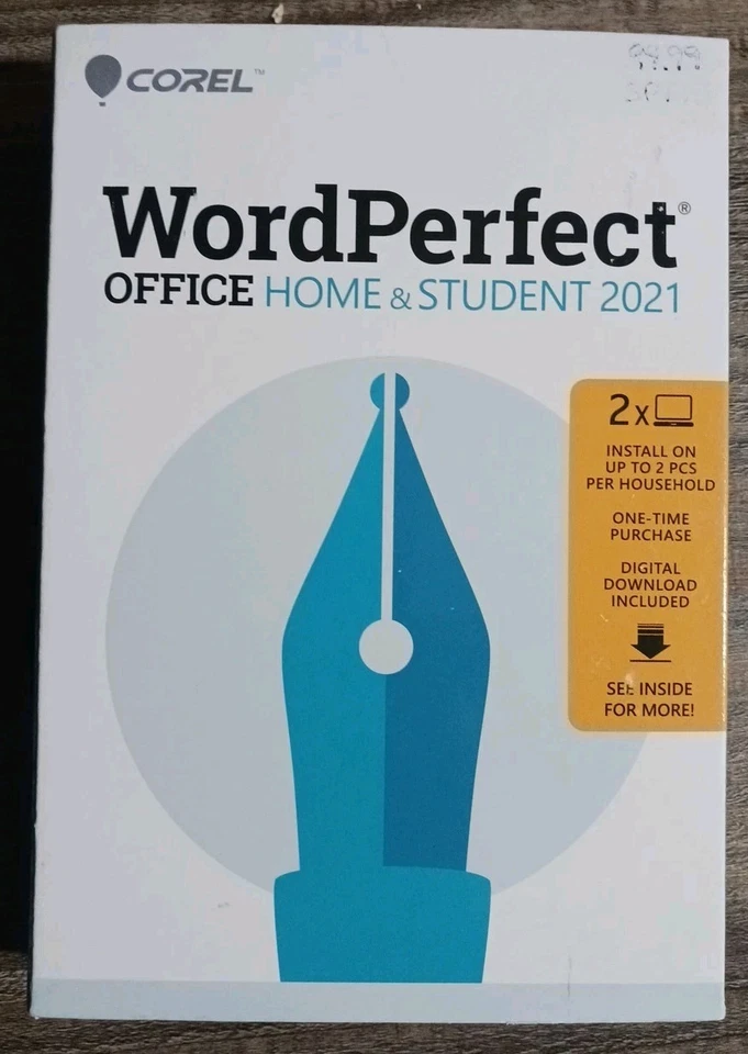 Corel WordPerfect Home & Student Office Software 2021 (1 User) - CORK1Z800F122 - Image 2 of 2