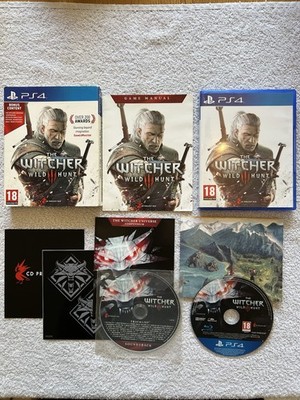 The Witcher 3 Wild Hunt PS4 Spiel, Soundtrack & Papphülle Case - Special!