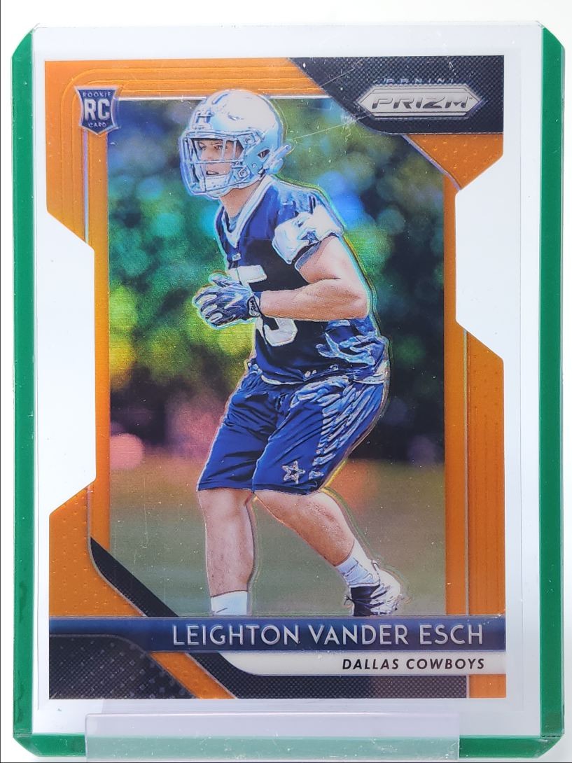 LEIGHTON VANDER ESCH 2018 PANINI PRIZM ROOKIE ORANGE DIE CUT RC /249 Q4060